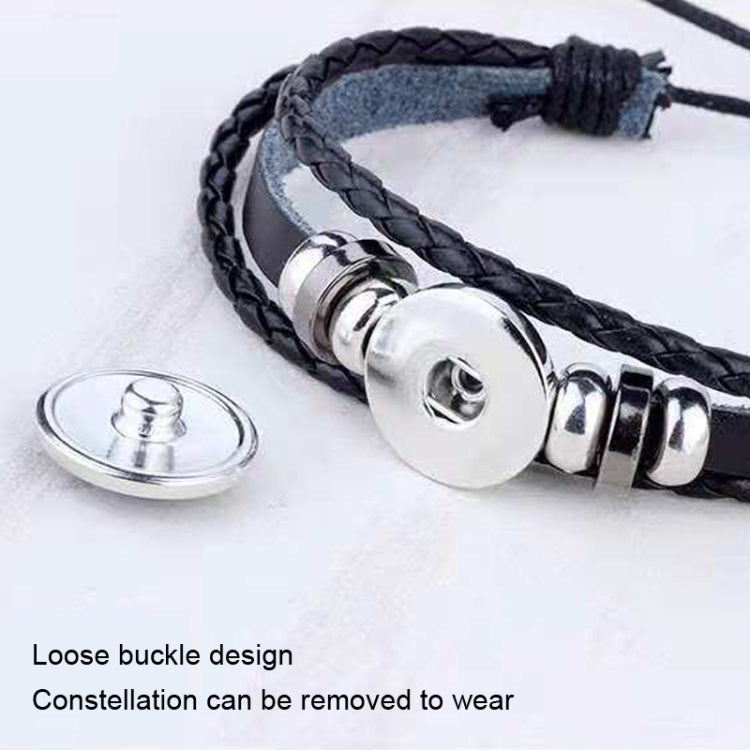 Twelve Constellations Multilayer Beaded Cowhide Bracelet, Style: Virgo Ordinary, Bracelet Leo Ordinary, Bracelet Libra Luminous, Bracelet Capricorn Luminous, Bracelet Scorpio Luminous, Bracelet Pisces Ordinary, Bracelet Cancer Luminous                 ...