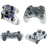 Manette sans fil Bluetooth pour Switch Pro avec fonction de réveil par LED, transparente avec LED
