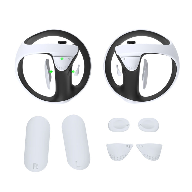 Pour kit de coussinets en silicone antidérapants DOBE pour poignée de protection des boutons PS5 VR2, TP5-2512