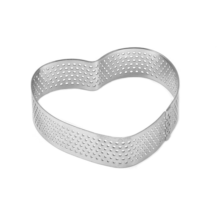 BN1006 Cercle à mousse en acier inoxydable épaissi perforé, moule à gâteau, outils de pâtisserie DIY, cœur (8 cm), rectangle (11 cm), rectangle (12 cm), rectangle (18 cm), carré (7,5 cm), carré (8,5 cm), carré (10 cm), carré (12 cm)