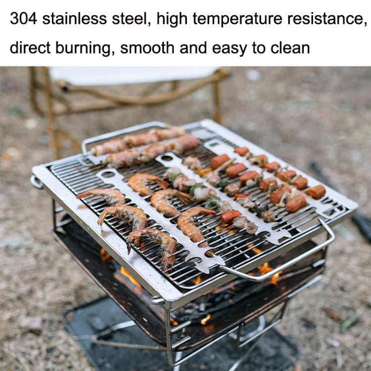 Bâton de barbecue en acier inoxydable 304 pour steak, poisson et barbecue en plein air, bâton de barbecue de style visage de chat, bâton de barbecue de style crochet