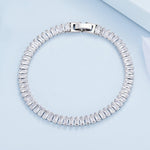Bracelet étincelant en oxyde de zirconium, bijoux en cuivre plaqué or, YIB055-17LCP, YIB055-19LCP, YIB055-17LVT, YIB055-19LVT