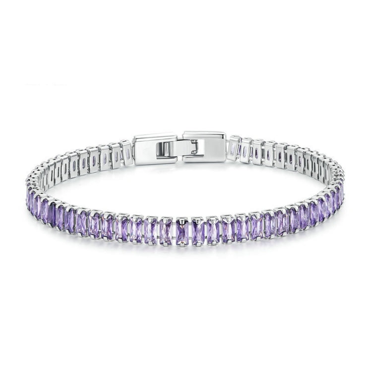 Bracelet étincelant en oxyde de zirconium, bijoux en cuivre plaqué or, YIB055-17LCP, YIB055-19LCP, YIB055-17LVT, YIB055-19LVT