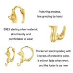 Boucles d'oreilles extensibles chat en argent sterling S925 et diamant, Taille :, Petit plaqué platine, Grand plaqué platine, Grand plaqué or, Grand plaqué or noir, Grand plaqué or rose