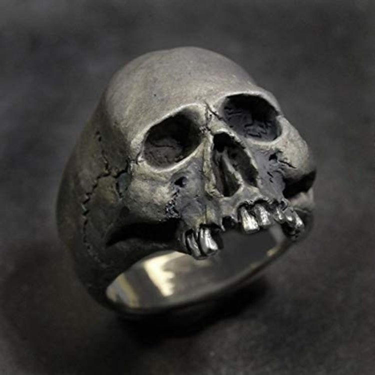 C56213 2 bagues punk crâne vintage bague crâne horreur cadeau homme, 12, 13, 14