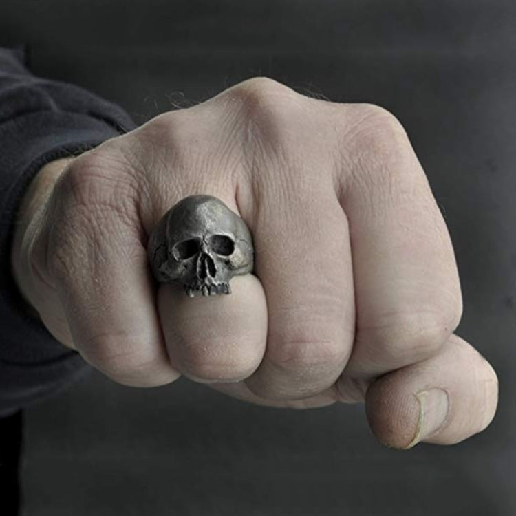 C56213 2 bagues punk crâne vintage bague crâne horreur cadeau homme, 12, 13, 14