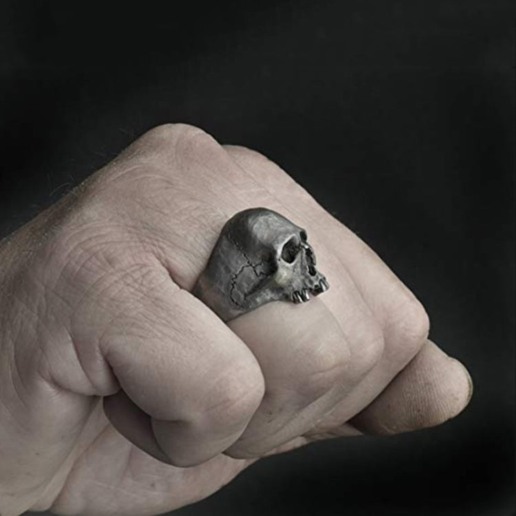 C56213 2 bagues punk crâne vintage bague crâne horreur cadeau homme, 12, 13, 14