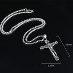 OPK 810 Collier Pendentif Homme Rétro en Acier Titane, [Pendentif Noir Doré, Couleur Acier+Chaîne Perles 3x55cm, Doré+Chaîne Perles 3x55cm, Noir Doré+Chaîne Perles 3x55cm, Pendentif Couleur Acier, Pendentif Doré