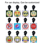 P4-32x32 RGB, affichage LED de voiture à émoticônes couleur, transmission sans fil Wifi personnalisée, P4-32x32 RVB USB