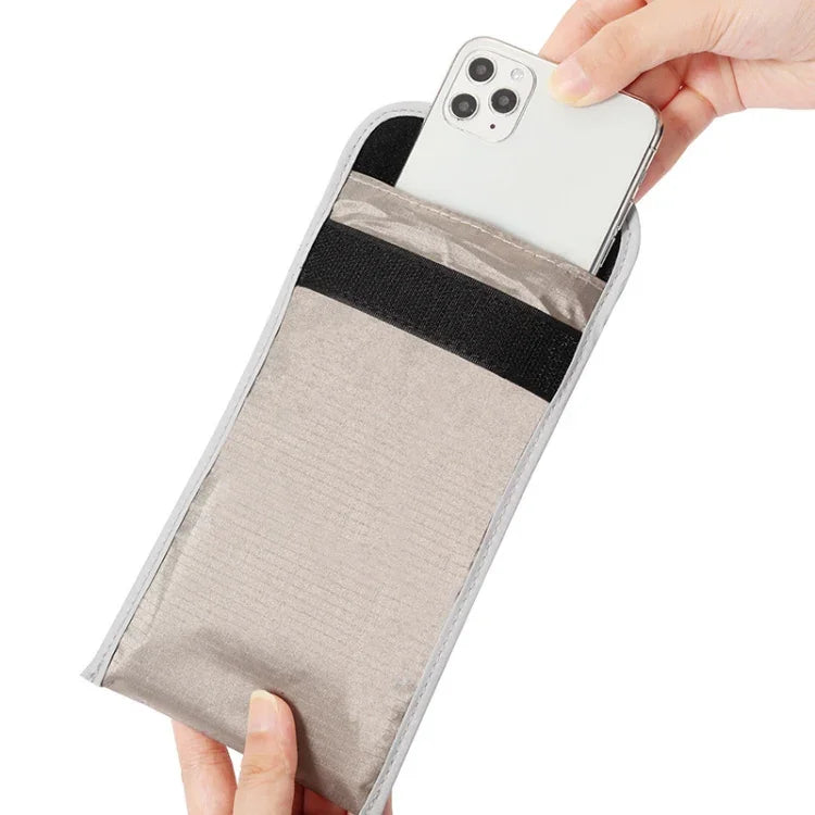Sac de téléphone portable de 6,5 pouces anti-radiation, anti-RFID, anti-localisation, gris 6,5 pouces