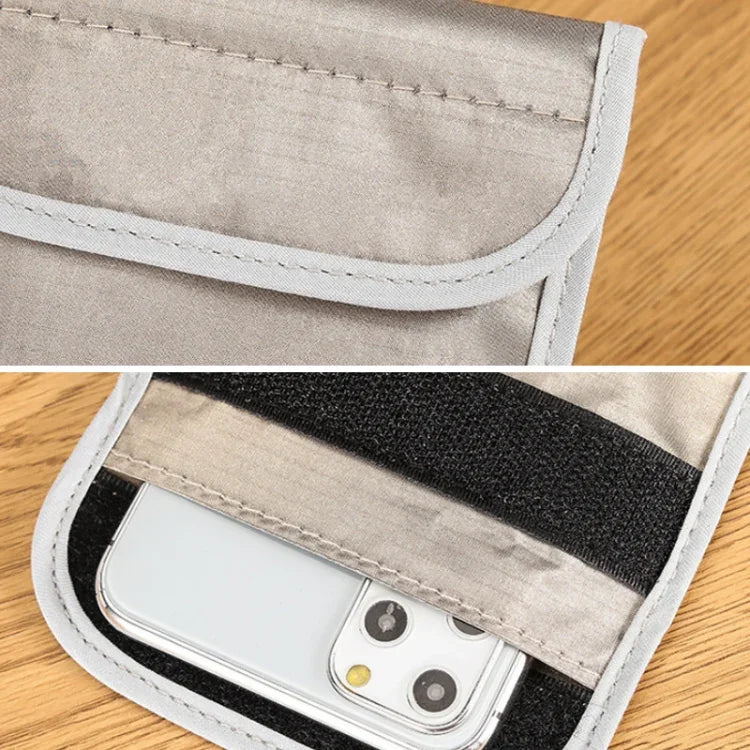 Sac de téléphone portable de 6,5 pouces anti-radiation, anti-RFID, anti-localisation, gris 6,5 pouces