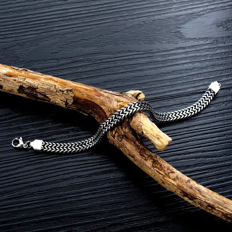 Bracelet pour homme en acier titane de style rétro, accessoires personnels, 1016