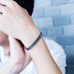 Bracelet pour homme en acier titane de style rétro, accessoires personnels, 1016