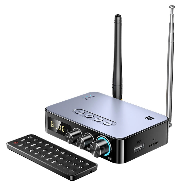 M9 Pro Récepteur Bluetooth 5.1 Lanceur Radio FM Adaptateur Audio NFC 4 en 1, M9 Pro