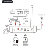 M9 Pro Récepteur Bluetooth 5.1 Lanceur Radio FM Adaptateur Audio NFC 4 en 1, M9 Pro