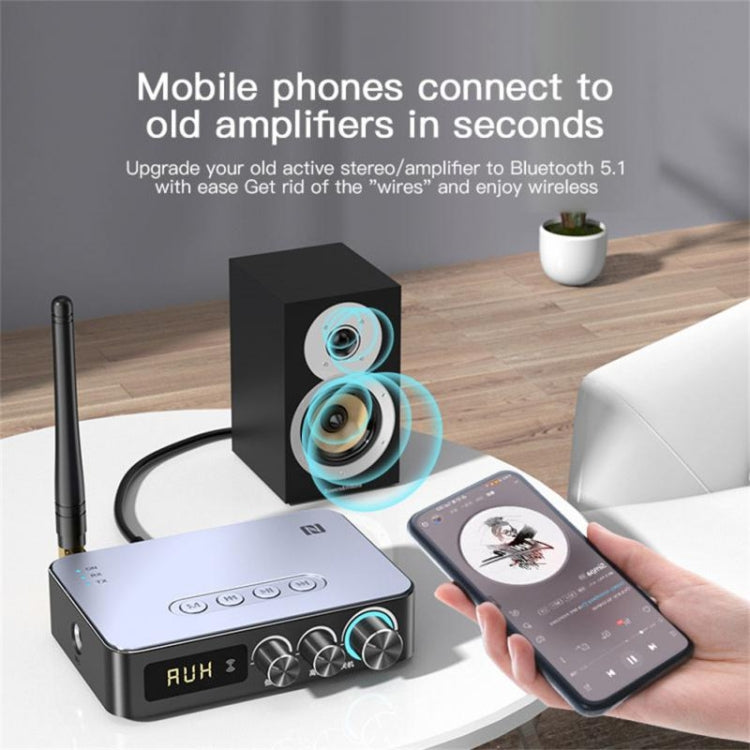 M9 Pro Récepteur Bluetooth 5.1 Lanceur Radio FM Adaptateur Audio NFC 4 en 1, M9 Pro