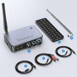 M9 Pro Récepteur Bluetooth 5.1 Lanceur Radio FM Adaptateur Audio NFC 4 en 1, M9 Pro