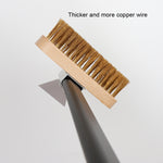 Brosse de four épaissie Pelle de transfert pour four domestique Brosse de four, manche en alliage de 40 cm