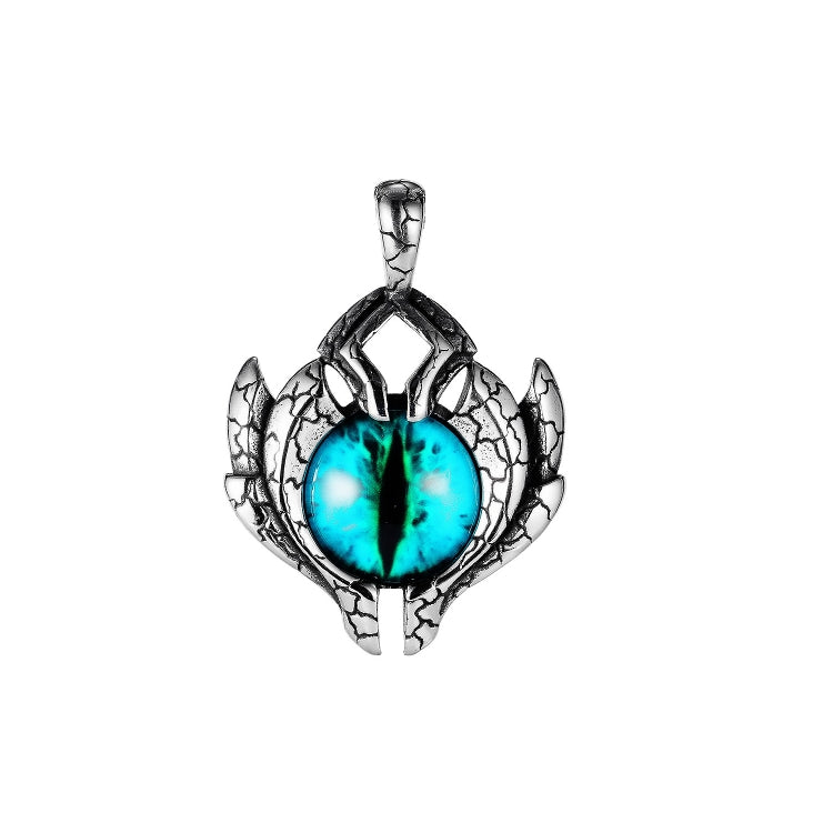 Collier Homme Titane Acier Yeux de Démon Rétro 1926, Style :, Pendentif seul, Pendentif+chaîne assortie 3x55cm, Pendentif+chaîne assortie 4x70cm