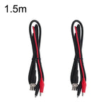 2pcs BNC vers 2 x pinces crocodile Double câble coaxial câble vidéo, Longueur :, BNC vers 2 x pinces crocodile 0,5m, BNC vers 2 x pinces crocodile 1m, BNC vers 2 x pinces crocodile 1,5m, BNC vers 2 x pinces crocodile 2m, BNC vers 2 x pinces crocodile 3m
