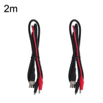 2pcs BNC vers 2 x pinces crocodile Double câble coaxial câble vidéo, Longueur :, BNC vers 2 x pinces crocodile 0,5m, BNC vers 2 x pinces crocodile 1m, BNC vers 2 x pinces crocodile 1,5m, BNC vers 2 x pinces crocodile 2m, BNC vers 2 x pinces crocodile 3m