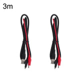 2pcs BNC vers 2 x pinces crocodile Double câble coaxial câble vidéo, Longueur :, BNC vers 2 x pinces crocodile 0,5m, BNC vers 2 x pinces crocodile 1m, BNC vers 2 x pinces crocodile 1,5m, BNC vers 2 x pinces crocodile 2m, BNC vers 2 x pinces crocodile 3m