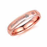 Bague de Couple 606 en Acier Titane, Taille :, Femme Style 9
