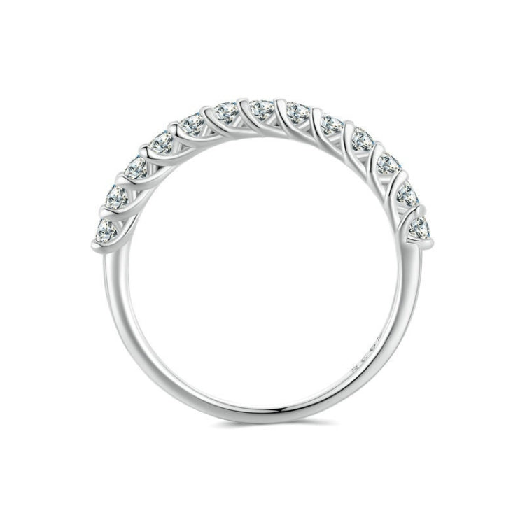 Bague en Moissanite S925 en Argent Sterling Plaqué, MSR014-A