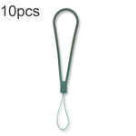 10pcs Cordon de téléphone portable en silicone tressé anti-perte, vert nuit, blanc, violet herbe, vert clair, violet œillet, blanc antique, noir, rouge, vert matcha, jaune citron, violet clair, rose sable, orange sucre, rouge thé