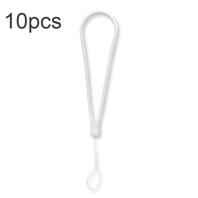 10pcs Cordon de téléphone portable en silicone tressé anti-perte, vert nuit, blanc, violet herbe, vert clair, violet œillet, blanc antique, noir, rouge, vert matcha, jaune citron, violet clair, rose sable, orange sucre, rouge thé