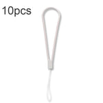 10pcs Cordon de téléphone portable en silicone tressé anti-perte, vert nuit, blanc, violet herbe, vert clair, violet œillet, blanc antique, noir, rouge, vert matcha, jaune citron, violet clair, rose sable, orange sucre, rouge thé