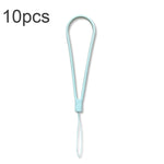 10pcs Cordon de téléphone portable en silicone tressé anti-perte, vert nuit, blanc, violet herbe, vert clair, violet œillet, blanc antique, noir, rouge, vert matcha, jaune citron, violet clair, rose sable, orange sucre, rouge thé