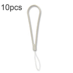 10pcs Cordon de téléphone portable en silicone tressé anti-perte, vert nuit, blanc, violet herbe, vert clair, violet œillet, blanc antique, noir, rouge, vert matcha, jaune citron, violet clair, rose sable, orange sucre, rouge thé