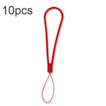 10pcs Cordon de téléphone portable en silicone tressé anti-perte, vert nuit, blanc, violet herbe, vert clair, violet œillet, blanc antique, noir, rouge, vert matcha, jaune citron, violet clair, rose sable, orange sucre, rouge thé