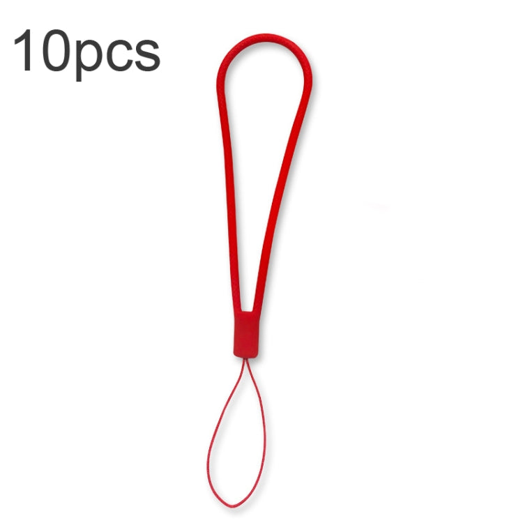 10pcs Cordon de téléphone portable en silicone tressé anti-perte, vert nuit, blanc, violet herbe, vert clair, violet œillet, blanc antique, noir, rouge, vert matcha, jaune citron, violet clair, rose sable, orange sucre, rouge thé