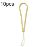 10pcs Cordon de téléphone portable en silicone tressé anti-perte, vert nuit, blanc, violet herbe, vert clair, violet œillet, blanc antique, noir, rouge, vert matcha, jaune citron, violet clair, rose sable, orange sucre, rouge thé