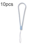10pcs Cordon de téléphone portable en silicone tressé anti-perte, vert nuit, blanc, violet herbe, vert clair, violet œillet, blanc antique, noir, rouge, vert matcha, jaune citron, violet clair, rose sable, orange sucre, rouge thé