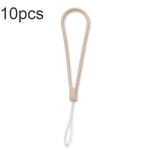 10pcs Cordon de téléphone portable en silicone tressé anti-perte, vert nuit, blanc, violet herbe, vert clair, violet œillet, blanc antique, noir, rouge, vert matcha, jaune citron, violet clair, rose sable, orange sucre, rouge thé
