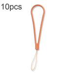 10pcs Cordon de téléphone portable en silicone tressé anti-perte, vert nuit, blanc, violet herbe, vert clair, violet œillet, blanc antique, noir, rouge, vert matcha, jaune citron, violet clair, rose sable, orange sucre, rouge thé