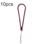 10pcs Cordon de téléphone portable en silicone tressé anti-perte, vert nuit, blanc, violet herbe, vert clair, violet œillet, blanc antique, noir, rouge, vert matcha, jaune citron, violet clair, rose sable, orange sucre, rouge thé