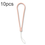 10pcs Cordon de téléphone portable en silicone tressé anti-perte, vert nuit, blanc, violet herbe, vert clair, violet œillet, blanc antique, noir, rouge, vert matcha, jaune citron, violet clair, rose sable, orange sucre, rouge thé