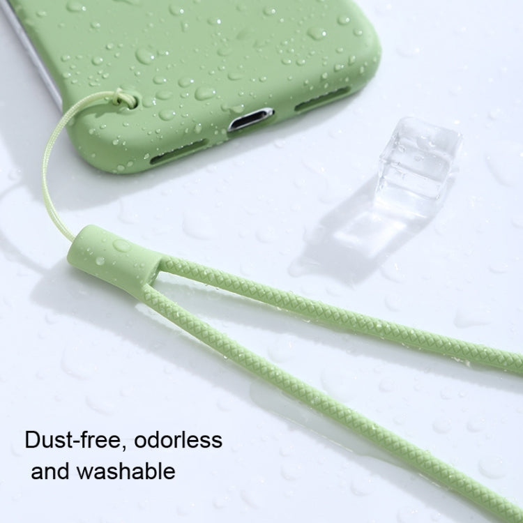 10pcs Cordon de téléphone portable en silicone tressé anti-perte, vert nuit, blanc, violet herbe, vert clair, violet œillet, blanc antique, noir, rouge, vert matcha, jaune citron, violet clair, rose sable, orange sucre, rouge thé