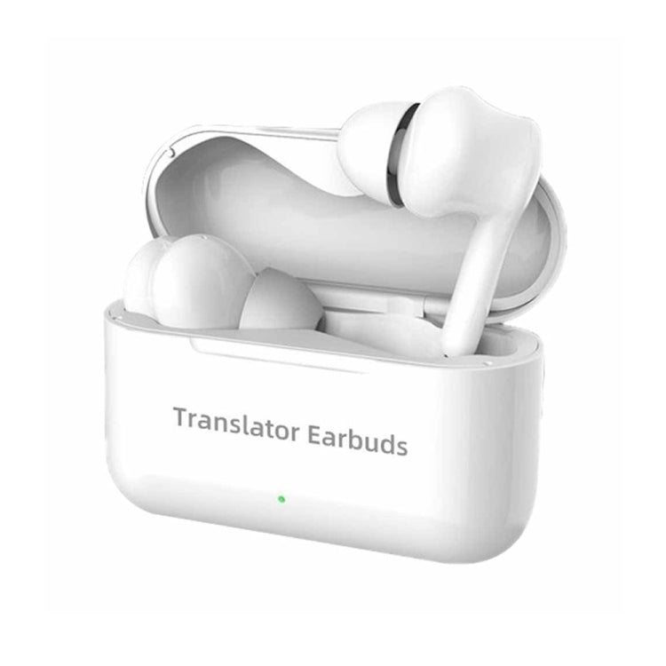 M6 Écouteurs de traduction intelligents Bluetooth multilingues, prise en charge de 127 langues, M6 Blanc