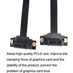 Câble d'extension PCI-E 3.0 1X à 90 degrés pour carte graphique / carte réseau sans fil, longueur du câble : 5 cm, 10 cm, 15 cm, 20 cm, 25 cm, 30 cm, 40 cm, 50 cm