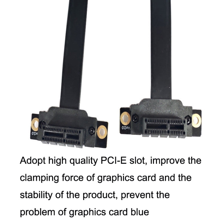 Câble d'extension PCI-E 3.0 1X à 90 degrés pour carte graphique / carte réseau sans fil, longueur du câble : 5 cm, 10 cm, 15 cm, 20 cm, 25 cm, 30 cm, 40 cm, 50 cm