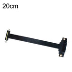 Câble d'extension PCI-E 3.0 1X à 90 degrés pour carte graphique / carte réseau sans fil, longueur du câble : 5 cm, 10 cm, 15 cm, 20 cm, 25 cm, 30 cm, 40 cm, 50 cm