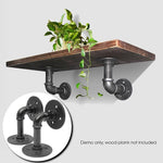 Étagère Murale de Tuyau d'Eau en Fer Forgé pour Plante en Pot Suspendue 11 pouces, Bride, 7x7cm, 10x15cm, 14x14cm, 6 pouces, 8 pouces, 10 pouces, 11 pouces, 12 pouces