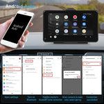 A3135 Écran intelligent filaire HD de 7 pouces avec CarPlay sans fil + Android Auto + Android, sans caméra, avec caméra