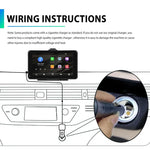 A3135 Écran intelligent filaire HD de 7 pouces avec CarPlay sans fil + Android Auto + Android, sans caméra, avec caméra