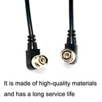 Câble coaxial BNC Mâle vers Mâle coudé pour audio et vidéo, Longueur :, 0,5m, 1m, 1,5m, 2m, 3m